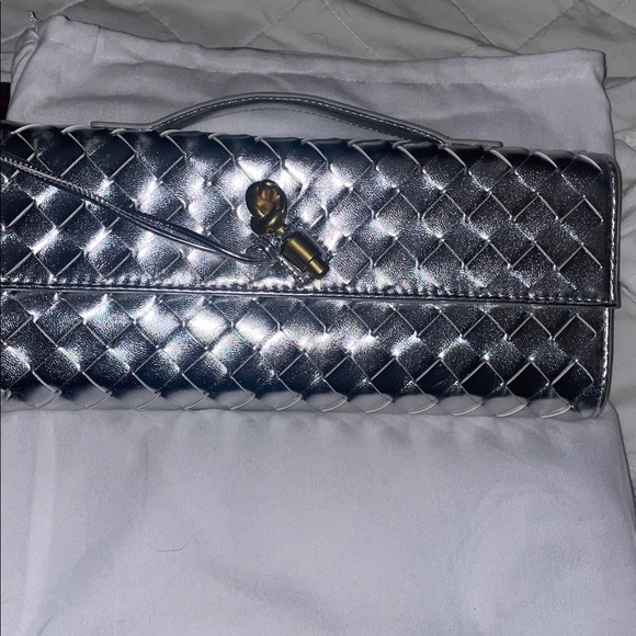 Bottega veneta andiamo clutch silver - Picture 4 of 6